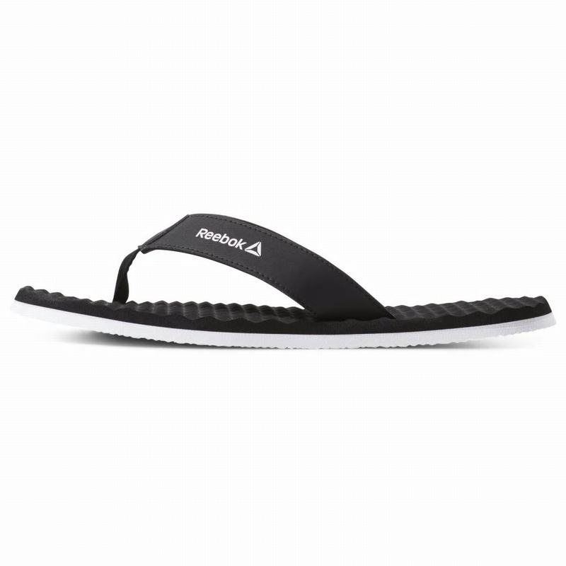 Papuci Reebok Misces Barbati Negrii/Albi Romania IJ8514YL